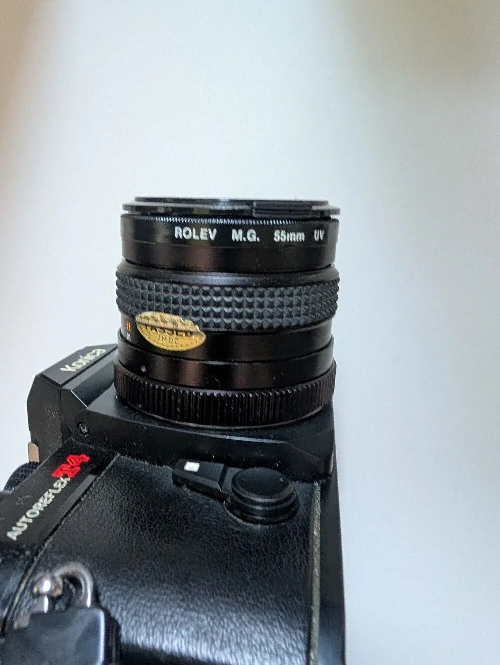 Vintage Autoreflex Konica T4 35mm SLR Camera w/50mm Lens, 80-200mm Zoom Lens